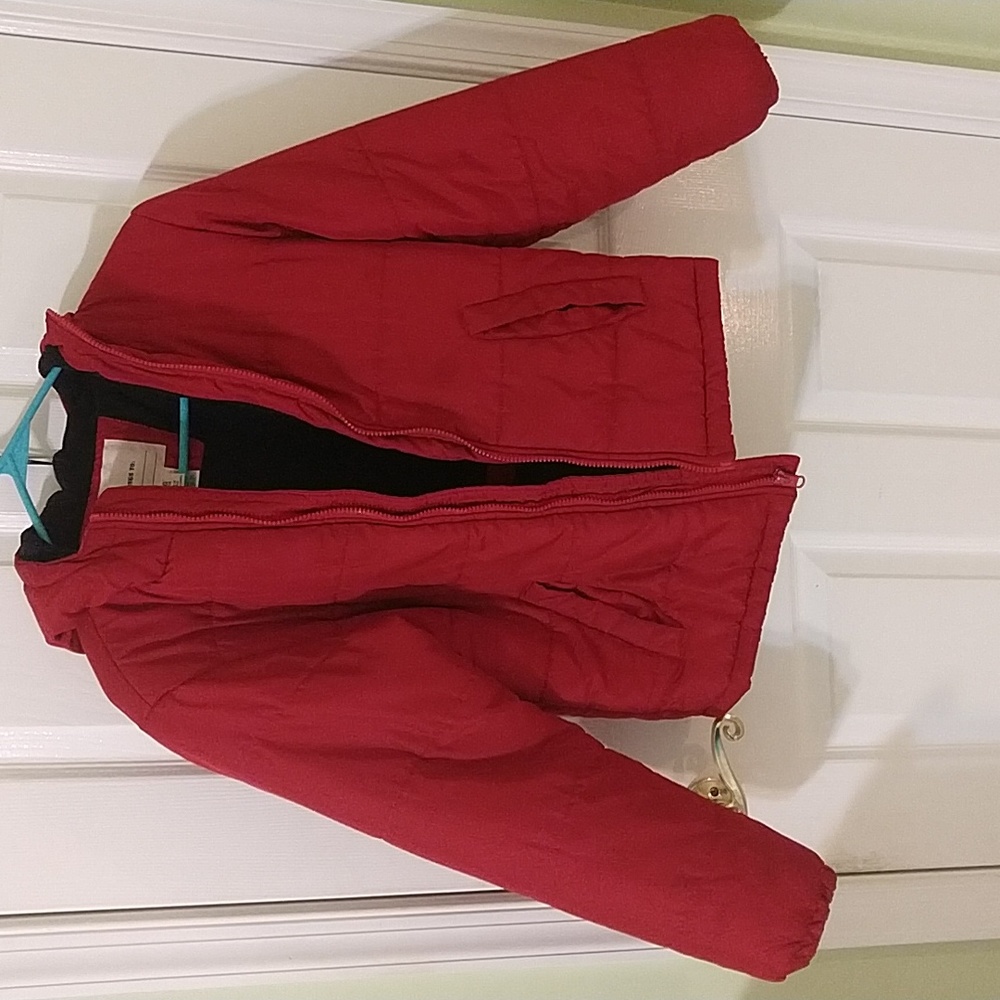 Red winter coat